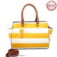 michael kors striped groot geel boekentassen Nederland Outlet 778vr708